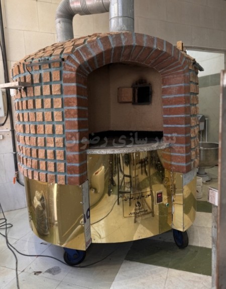 Rezvan traditional stone oven with movable wheels