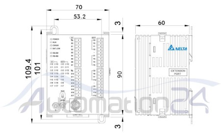 PLC دلتا DVP20SX211R