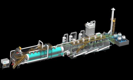 Gasoline production machine from sack and plastic waste 09128720152