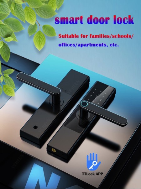 TTlock Ble Fingerprint Password Smart Digital Card Intelligent Door Lock Waterproof Security  Lock