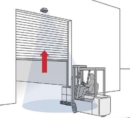 رادار فلززن بالای درب
