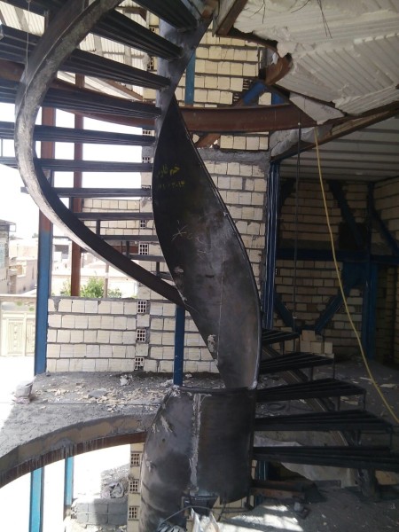 Manufacture and sale of prefabricated stairs, round metal stairs