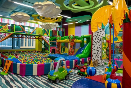 Production of playground equipment and playground equipment and equipping game centers