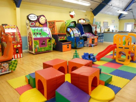Production of playground equipment and playground equipment and equipping game centers