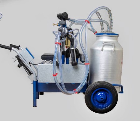Fixed and mobile electric cattle milking machine