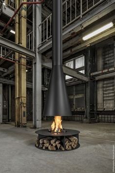 Hanging Wood Fireplace, Hanging Gas Fireplace