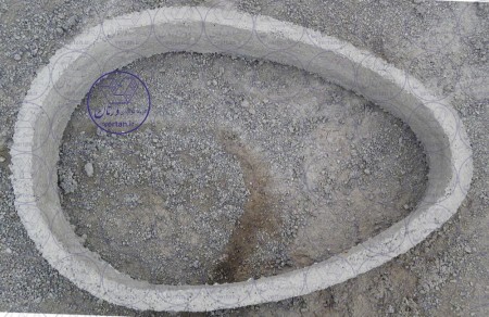 Cement block, concrete block, concrete well block, cement cable well