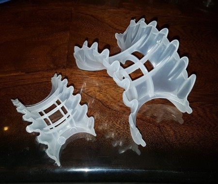 Plastic horse saddle packing