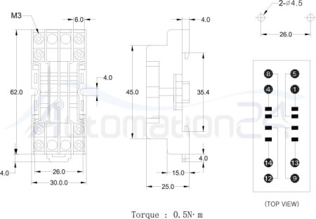 K705-22220vac Kank Canking Relay + KMY2S Socket