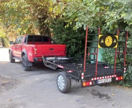 2 meter four-wheel motor tow truck