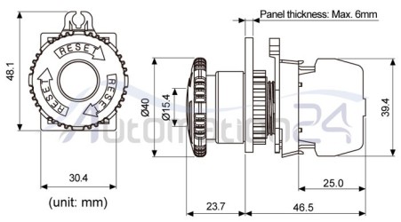 Push Button Atonix Emergensi Illuminated