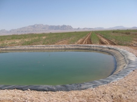 Construction of polymer water storage pool
