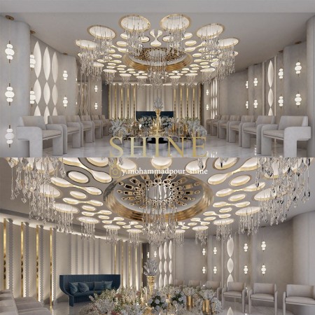 Farmanieh club design and implementation of wedding room