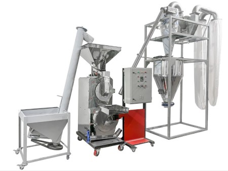 آسیاب‌ 40 اسب بخار استیل با سیکلون مکنده و شیر ویفری