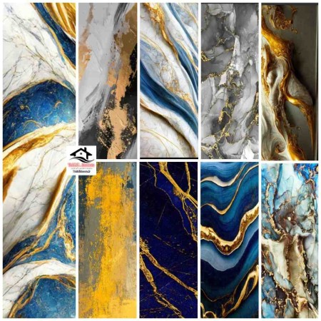 Marble -glass wall