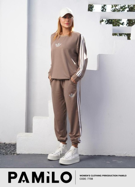 Adidas trousers' blouse set