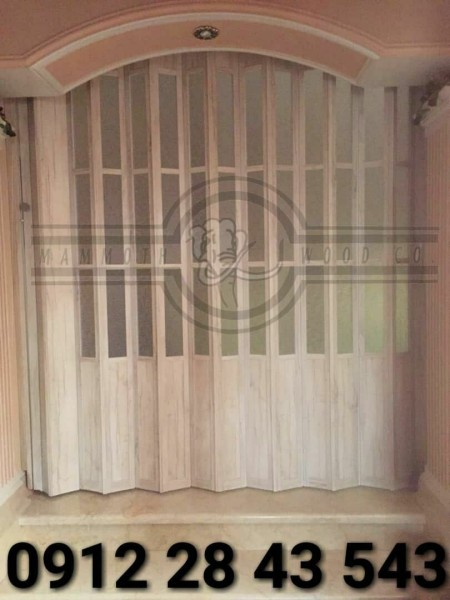 Leather Accordion Door