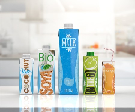 خط تولید اسپتیک تتراپک - بسته بندی آبمیوه و شیر پاکتی