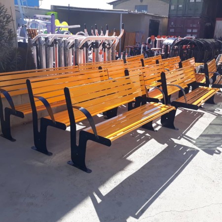 Park bench production in different designs and materials