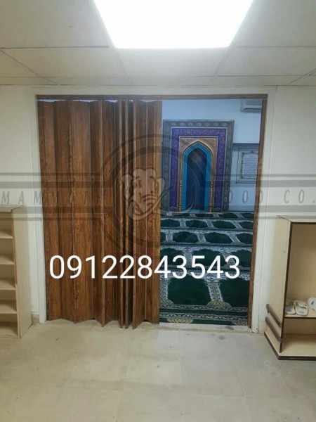 پارتیشن چوبی آکاردئونی