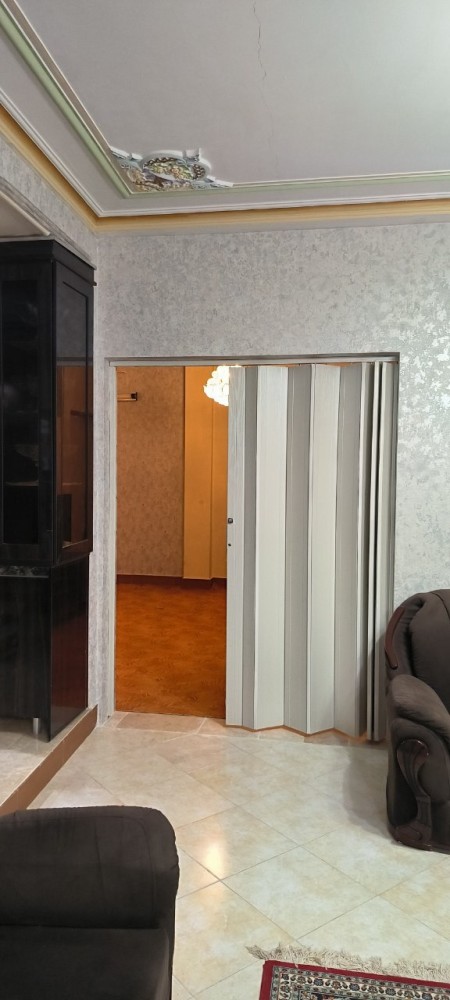 Wood design accordion partition