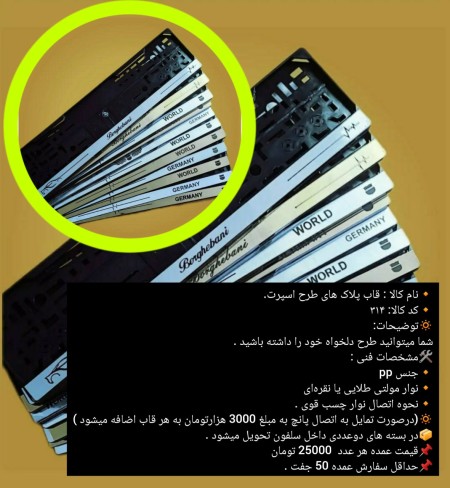 قاب پلاک خودرو