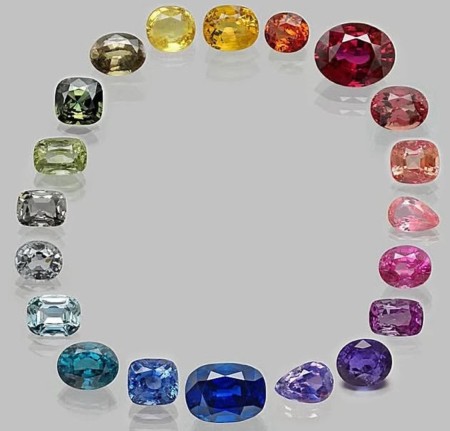 Diamond Emerald Ruby Gemstone