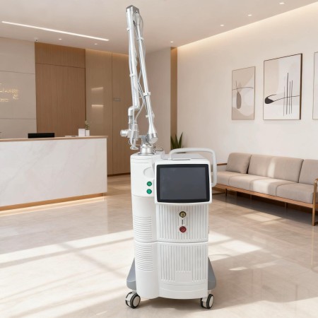 تعمیرات تخصصی دستگاه لیزر CO2 فرکشنال ویژه کلینیک‌ها | سرویس، الایمنت، شارژ تیوب