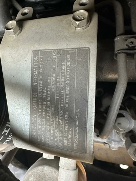 مینی بیل کوماتسو Pc27mr مدل 2012 موتور 3 سیلندر دیزل