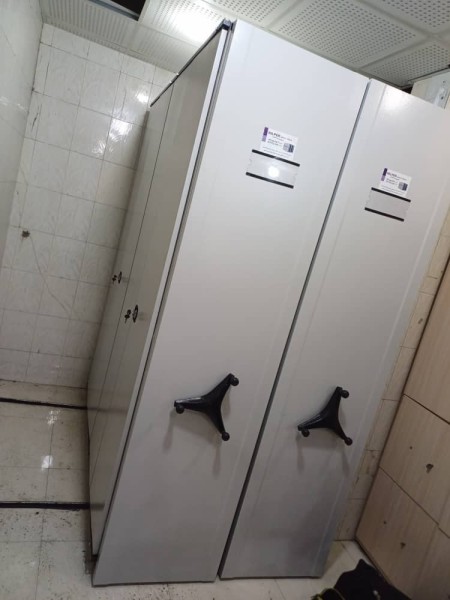 جا به جایی کمدهای بایگانی ریلی پومر