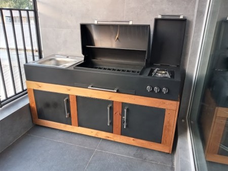 Gas Barbecue, Barbecue Island Steel Gas