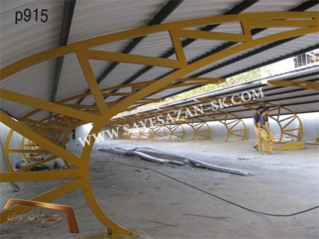 سایبان پارکینگ خودرو اداری