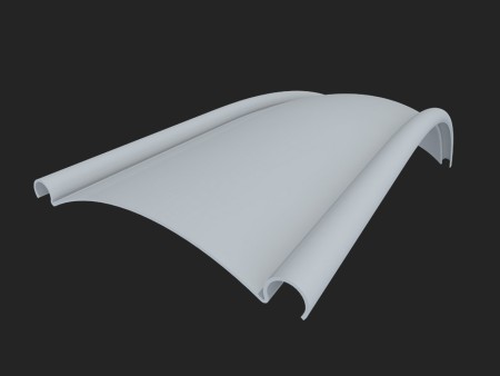 Canopies with polyuopan sheets (upvc)