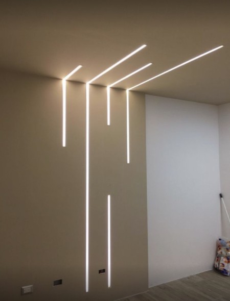 Build and install light liners (linear lights)