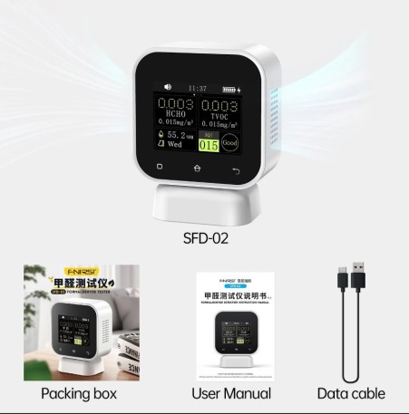 مانیتور هوشمند کیفیت هوای FNIRSI SFD-02