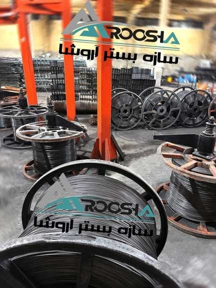 سازه بستر آروشا میلگرد بستر ،ناودانی منقطع+اتصالات