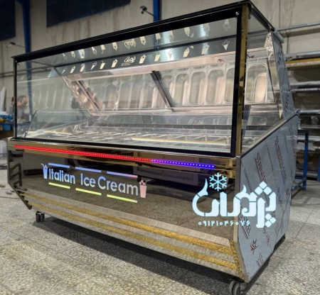 تاپینگ بستنی   یخچال بستنی