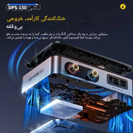 پکیج منبع تغذیه هوشمند FNIRSI DPS 150 پکیج ویژه