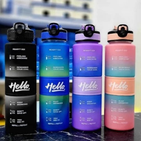 The sports thermos with the Hello plan