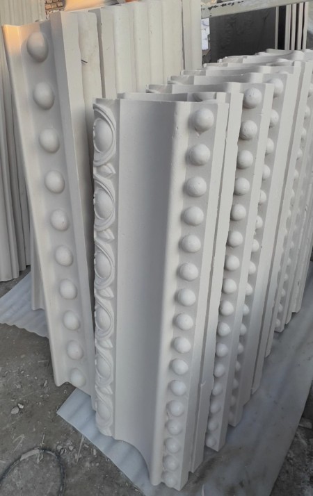 ستون و سرستون نما پیش‌ساخته از سنگ مصنوعی کورین