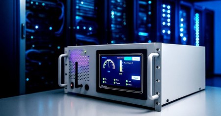 Server room temperature control and monitoring system