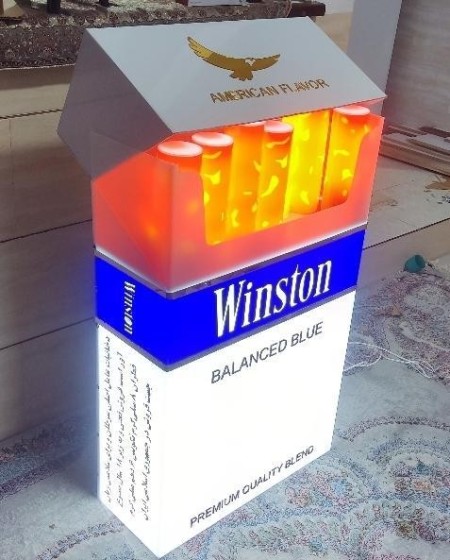 ماکت پاکت سیگار وینستون