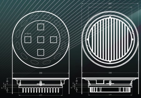 LED LED COB five pixels 150 watts for gold