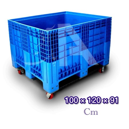 Resistant plastic pallet box (height 91 cm)