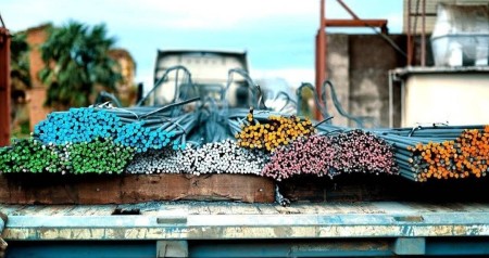 Rebar and other sections of installments