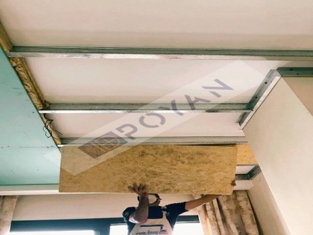 Acoustic insulation of the roof without destruction