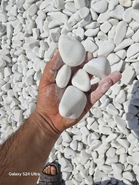 سنگ قلوه‌ای سفید ممتاز