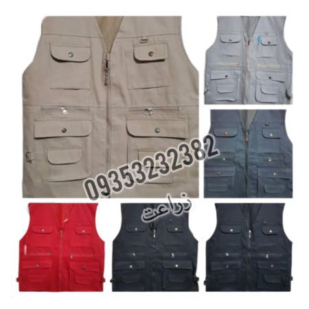 جلیقه خبرنگاری_اتولیدی جلیقه _جلیقه تبلیغاتی_جیلقه ارزان _فروش عمده جلیقه