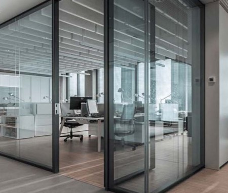 پارتیشن شیشه ای دو جداره