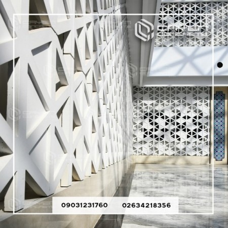 نمای مشبک بتنی جی آر سی